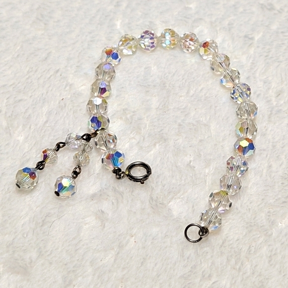 Sparkly Auroa Borealis Crystal Beaded Bracelet - Picture 4 of 6